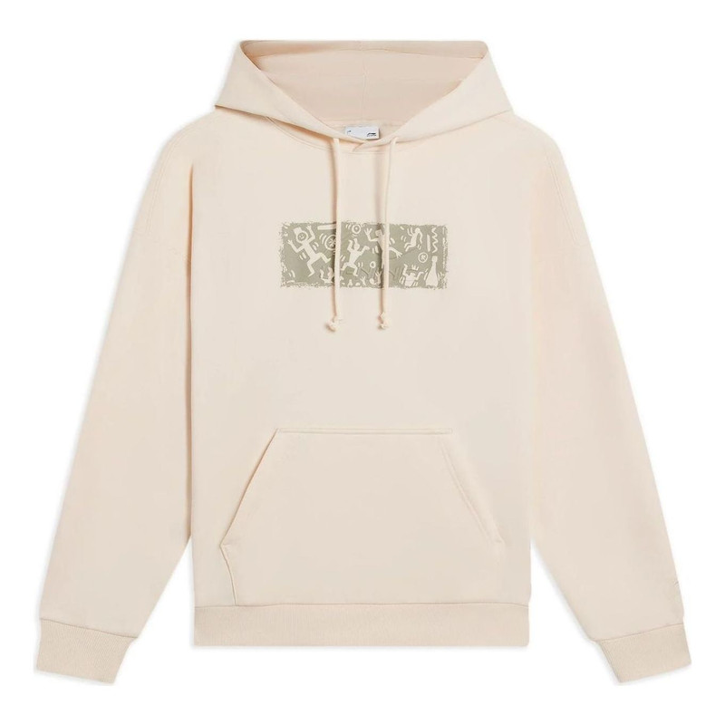 Li-Ning Graphic Hoodie 'Beige' AWDSB43-3 - 1