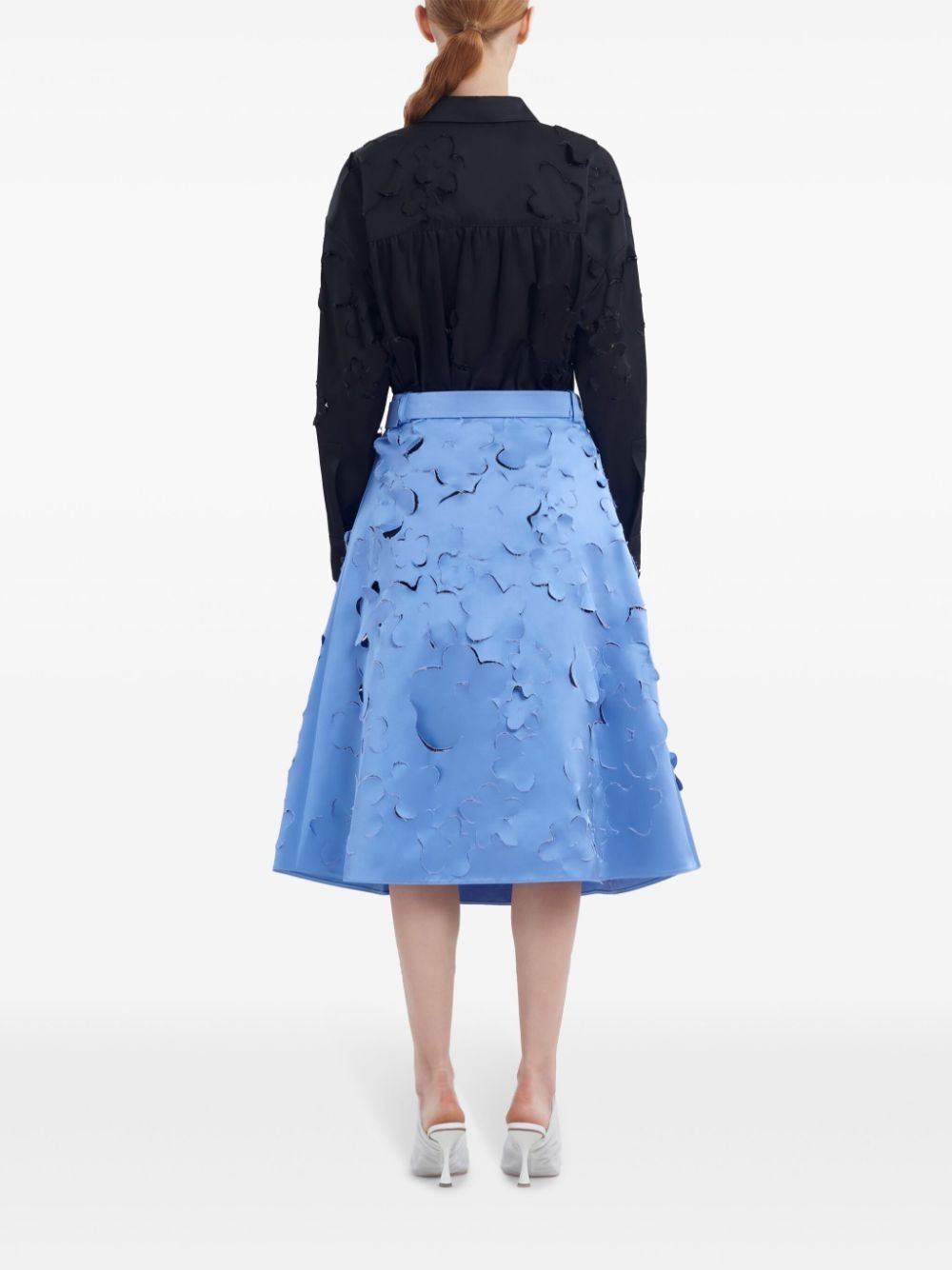 belted midi skirt - 4