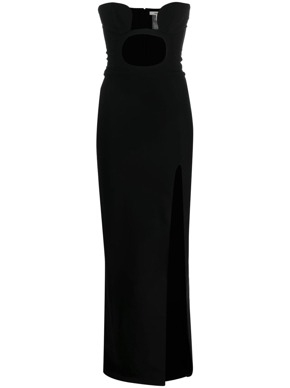 cut-out detail strapless dress - 1