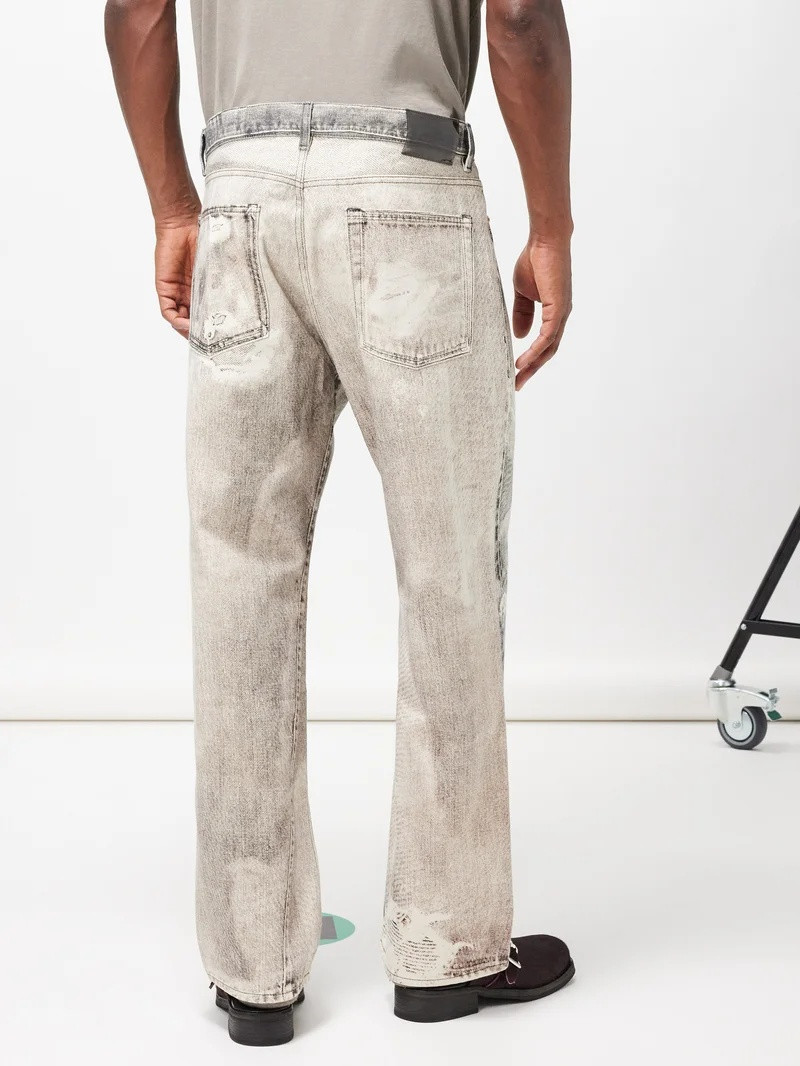 Third Cut Jeans 디지털 인쇄 잉크 검정 4