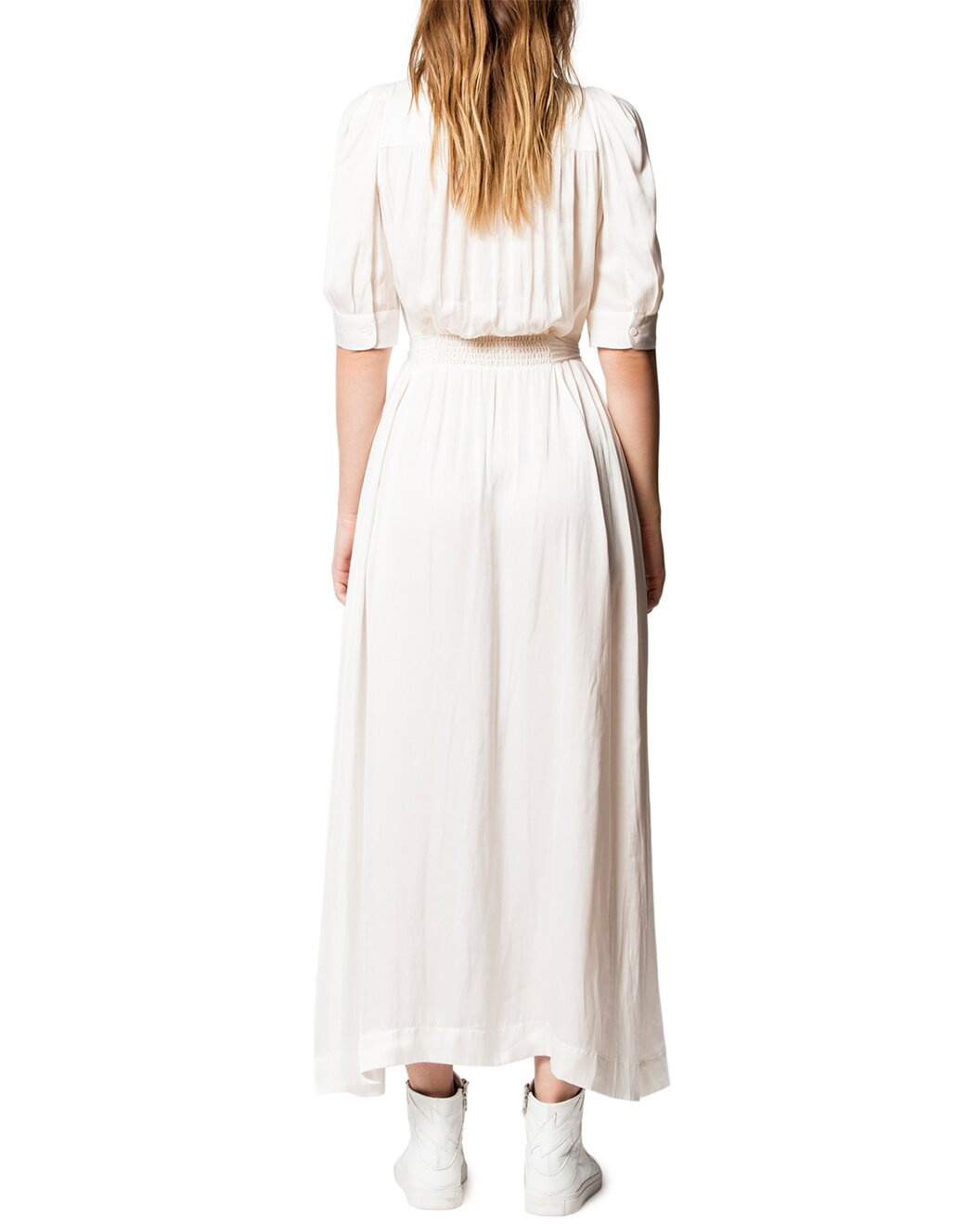 Zadig & Voltaire Remedy Satin Robe Longue En Po Dress - 2