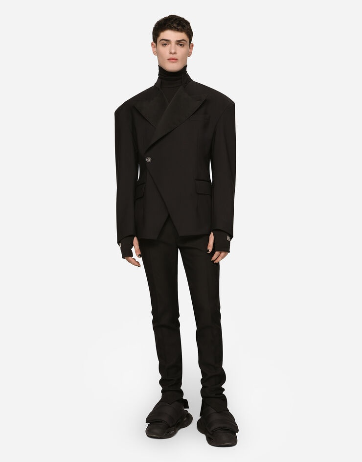 Stretch wool fabric Sicilia-fit jacket - 4