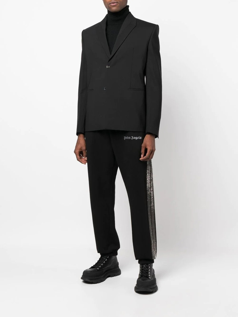 Palm Angels logo-print cotton track pants outlook
