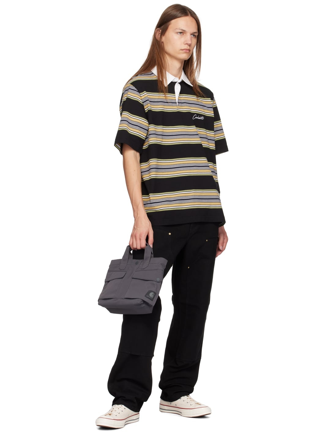 Gray Balto Messenger Bag - 4
