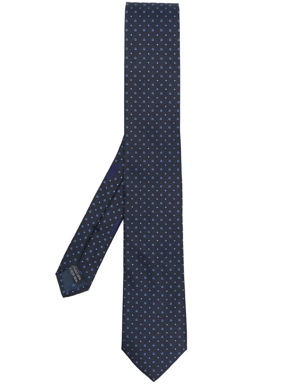 Riccione silk embroidered-design tie - 1