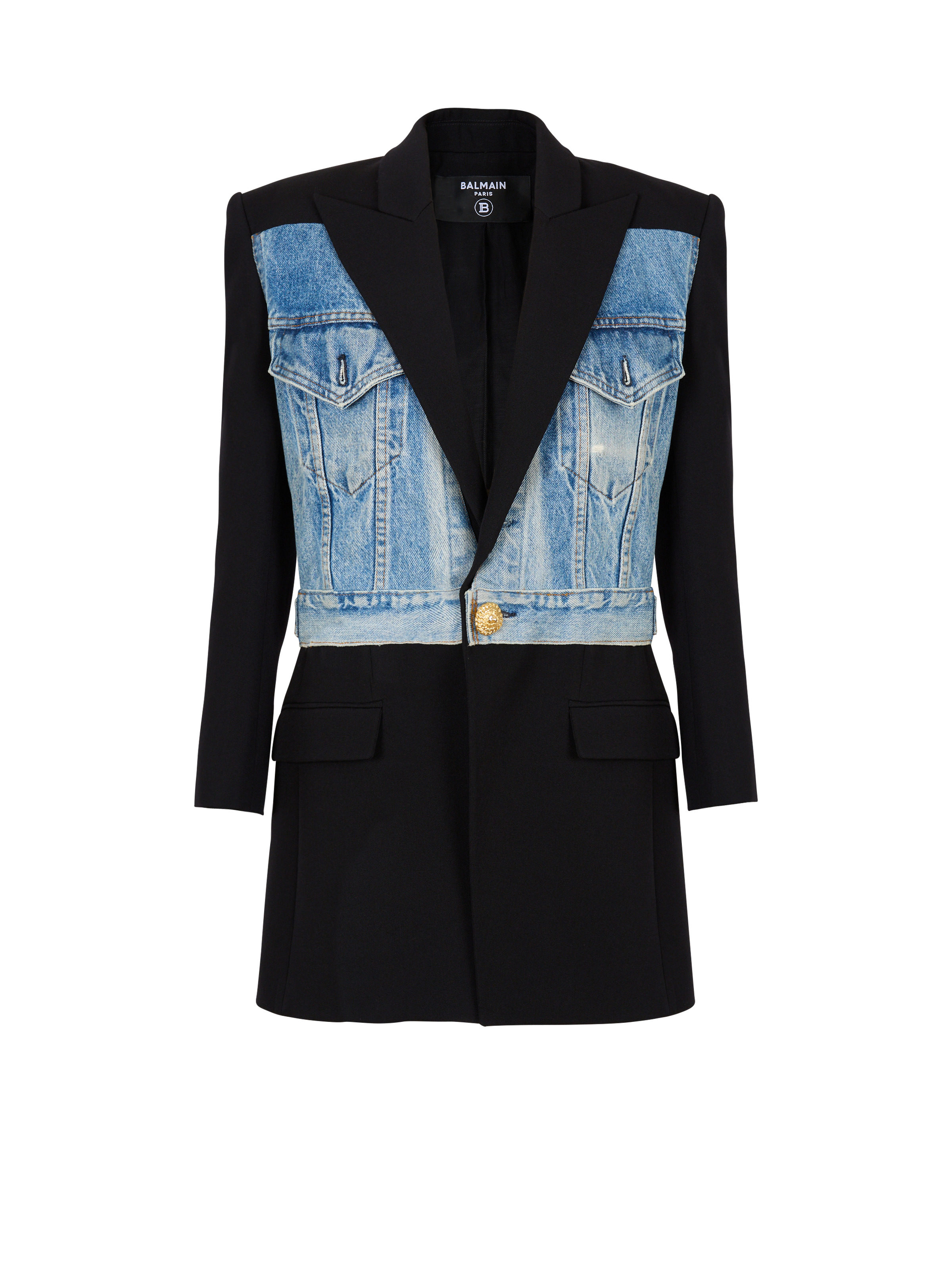 1-button bi-material jacket - 1