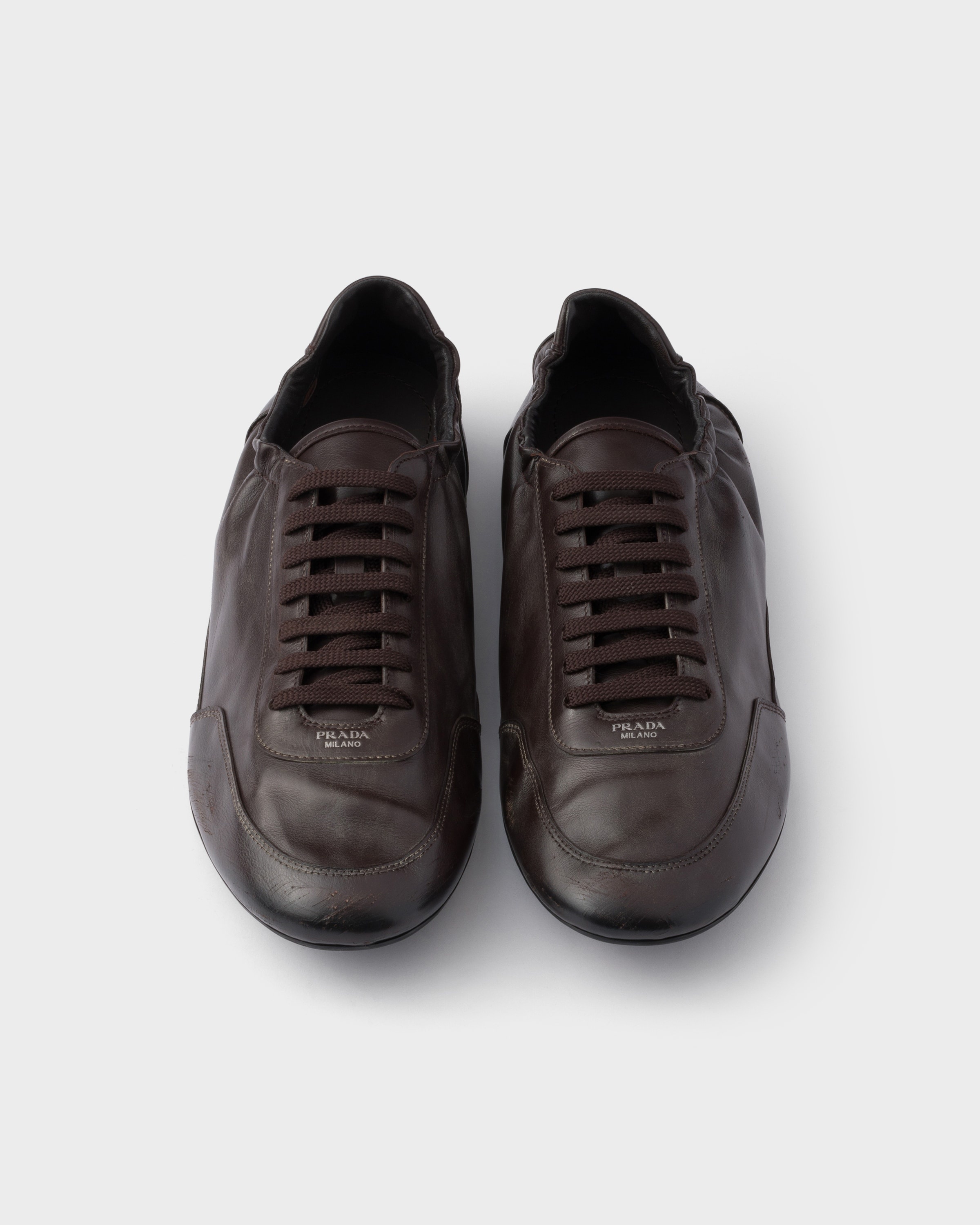 Collapse leather sneakers - 3