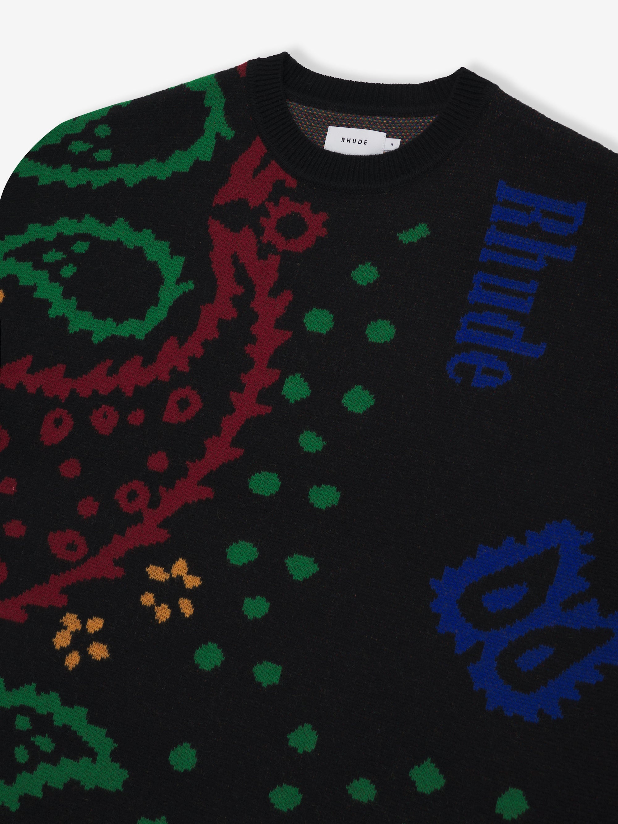BANDANA KNIT CREWNECK - 3
