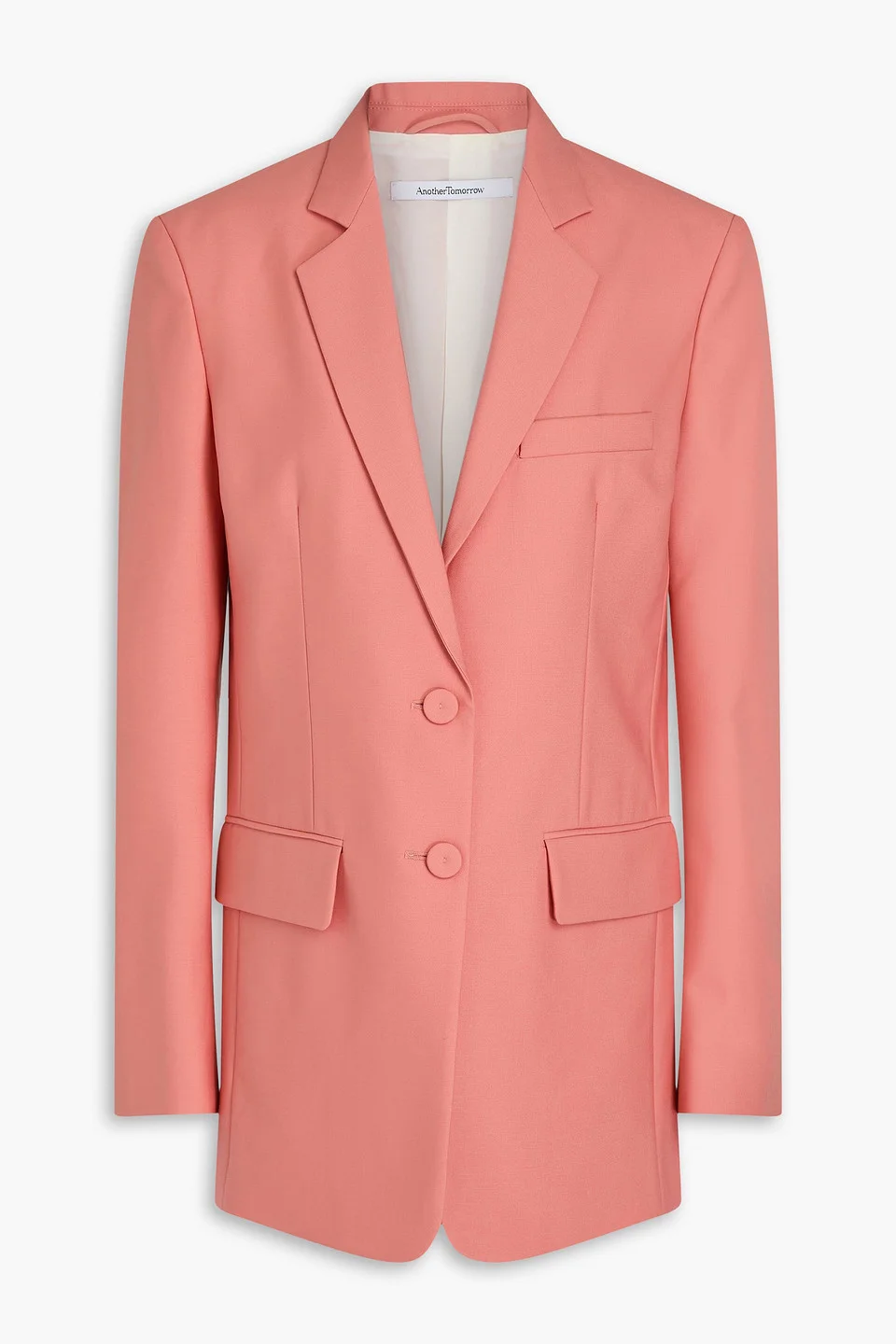Wool-crepe blazer - 1