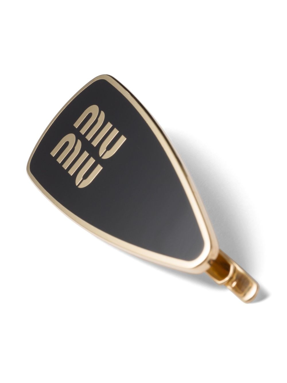 engraved-logo enamel hair clip - 2