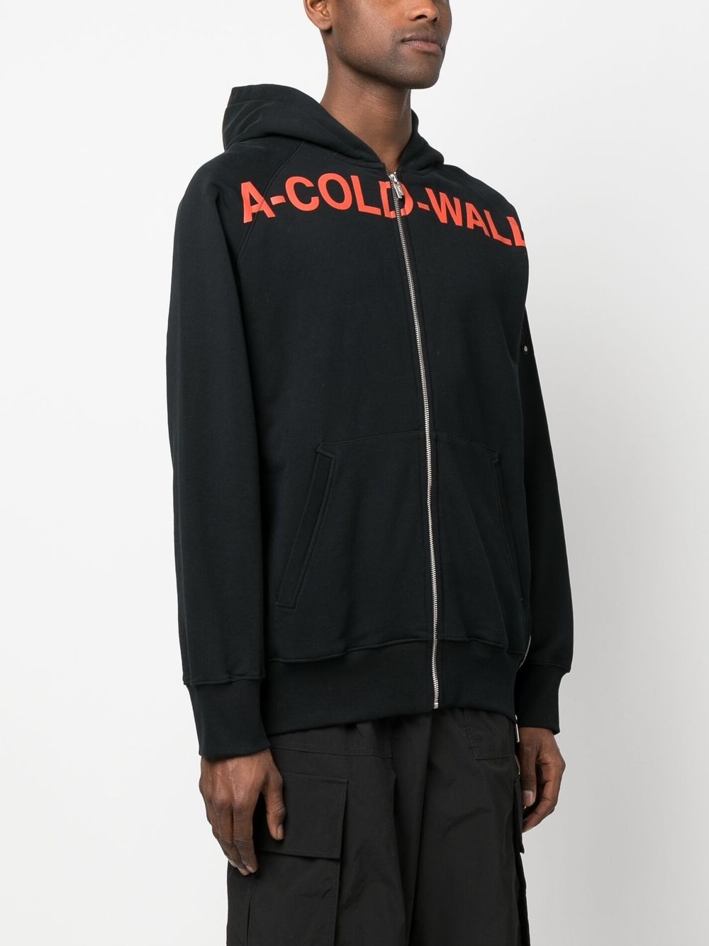 Sphere logo-print hoodie - 3