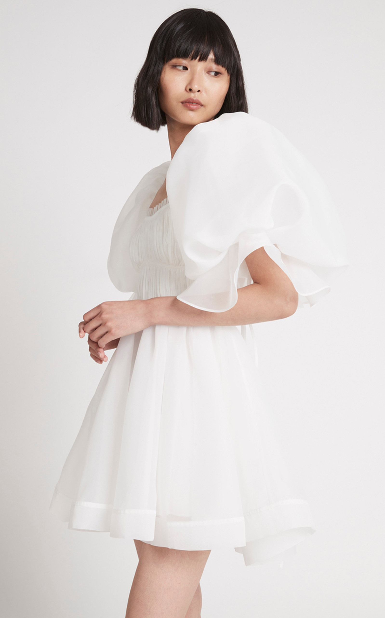 Astrid Tie Back Mini Dress white - 4
