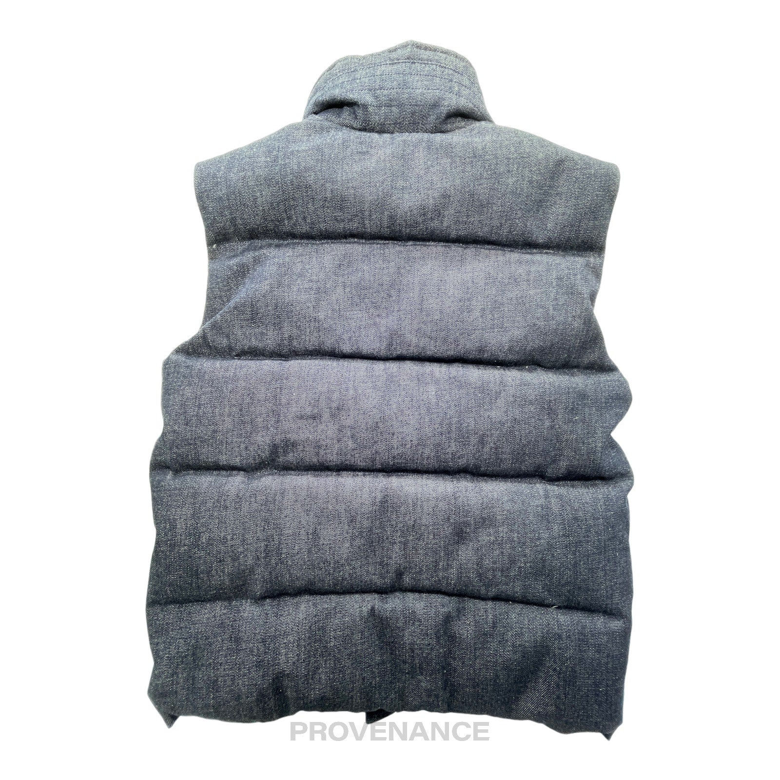 Balenciaga Embroidered Down Vest - Denim - 2