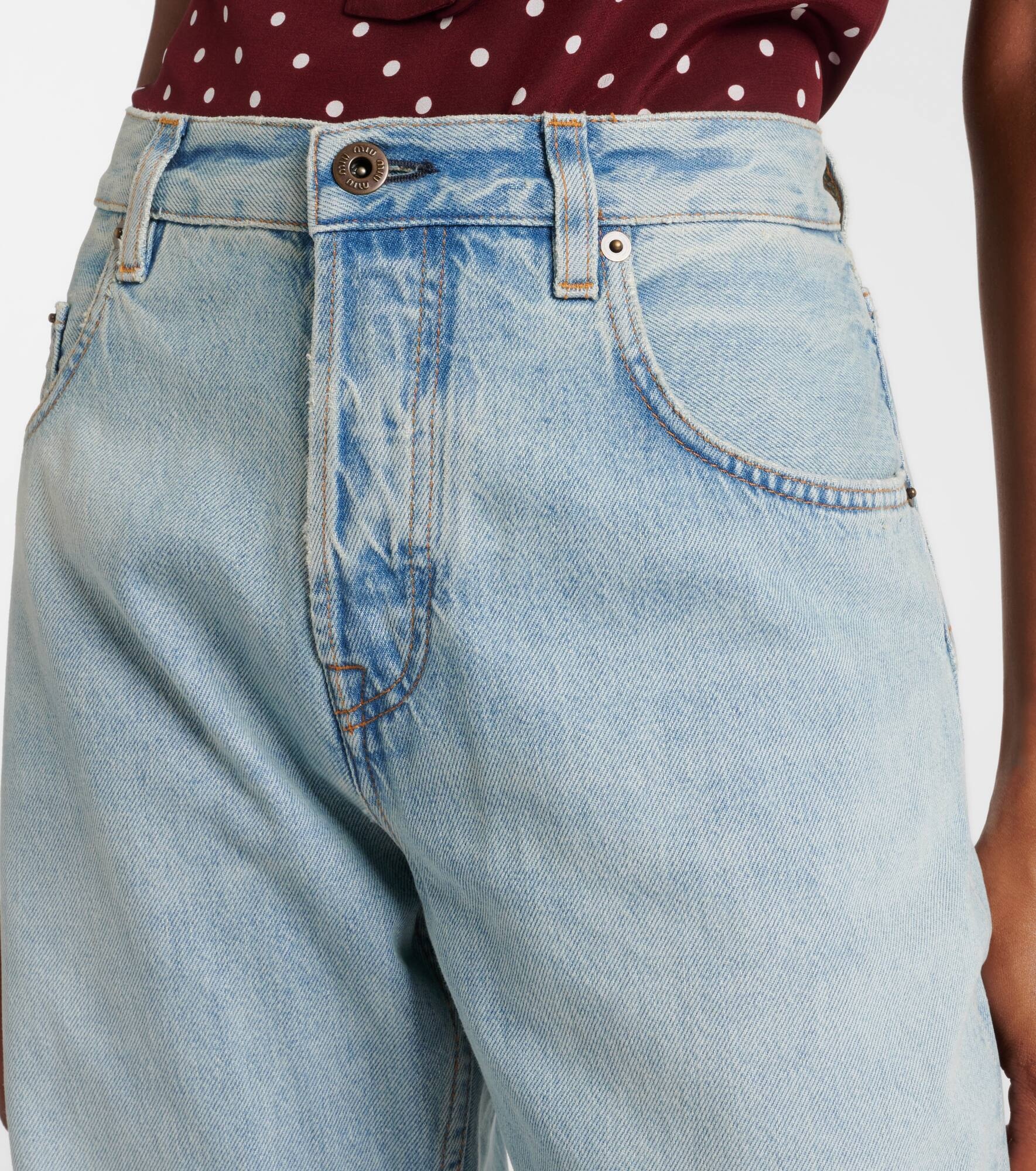 Low-rise wide-leg jeans - 4