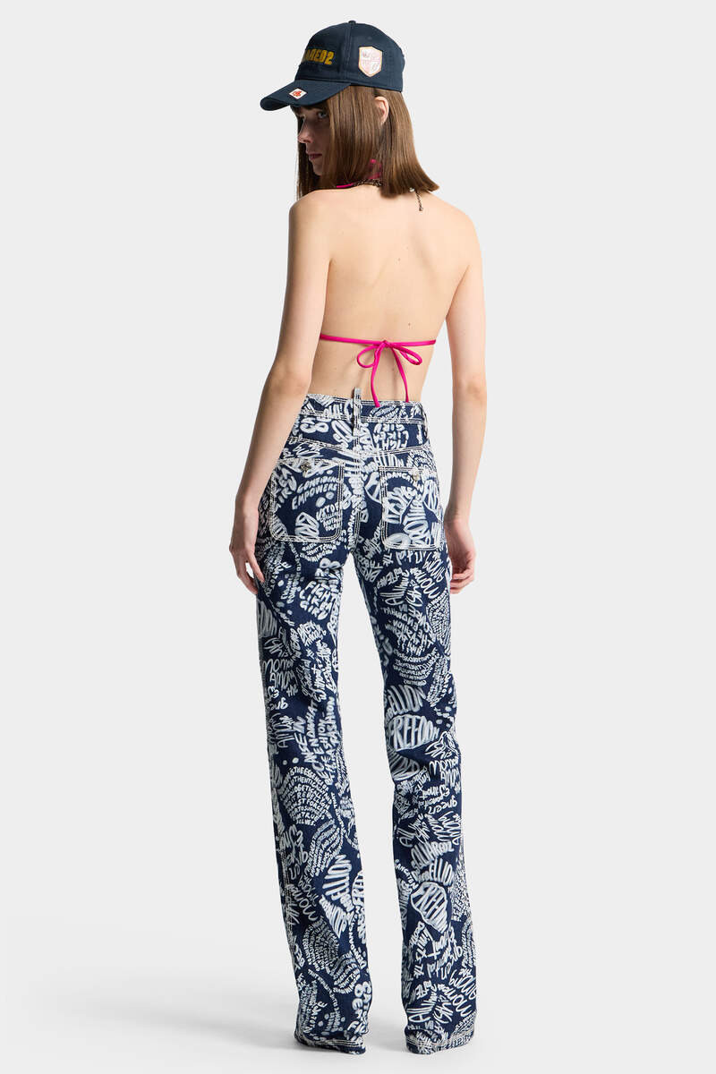 DARK FLOWER WASH DALMA JEANS 4