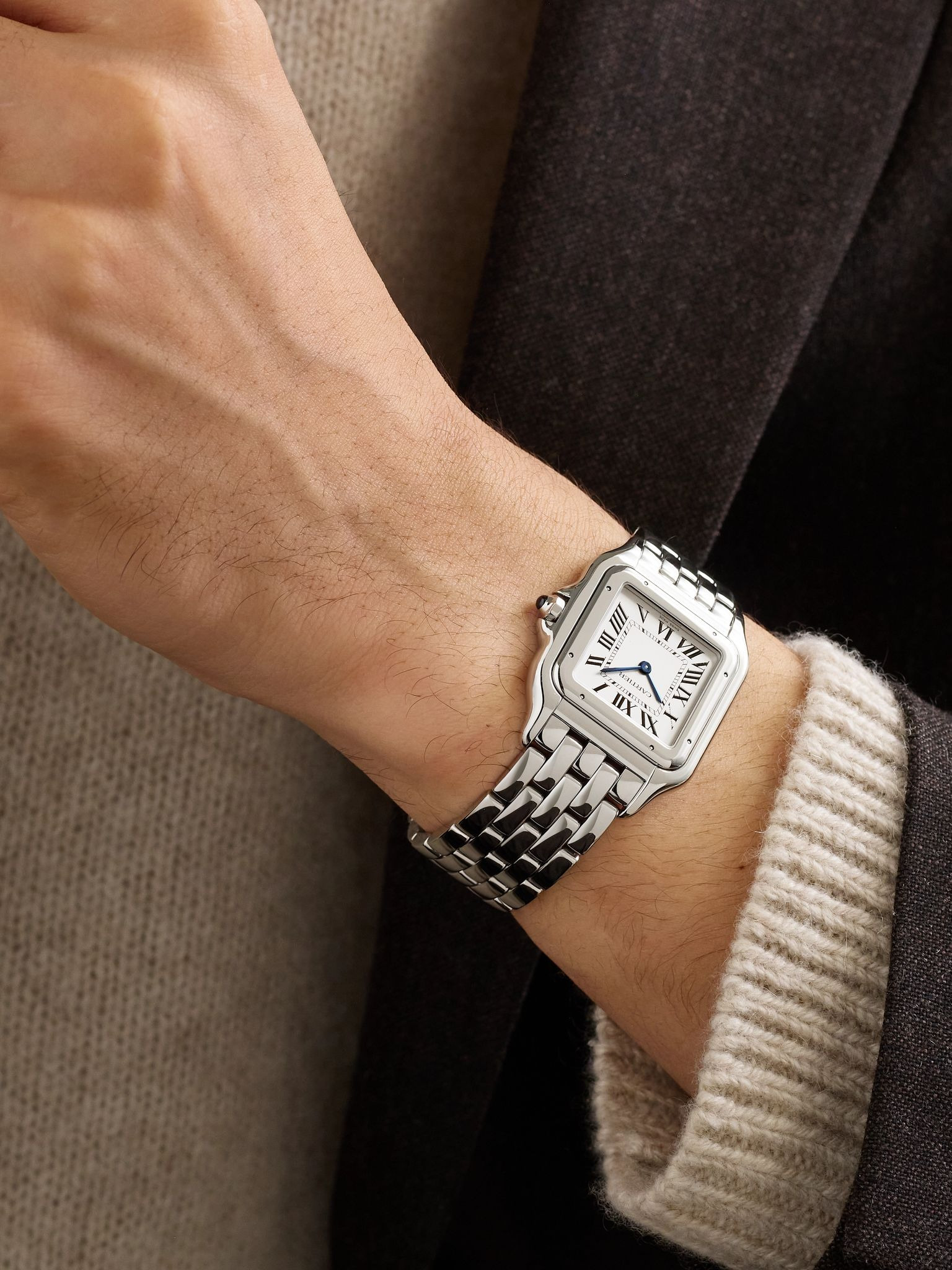 Panthère de Cartier Large 42mm Stainless Steel Watch, Ref. No. W2PN0016 Gray - 2