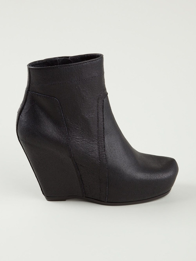 Rick Owens wedge ankle boots outlook