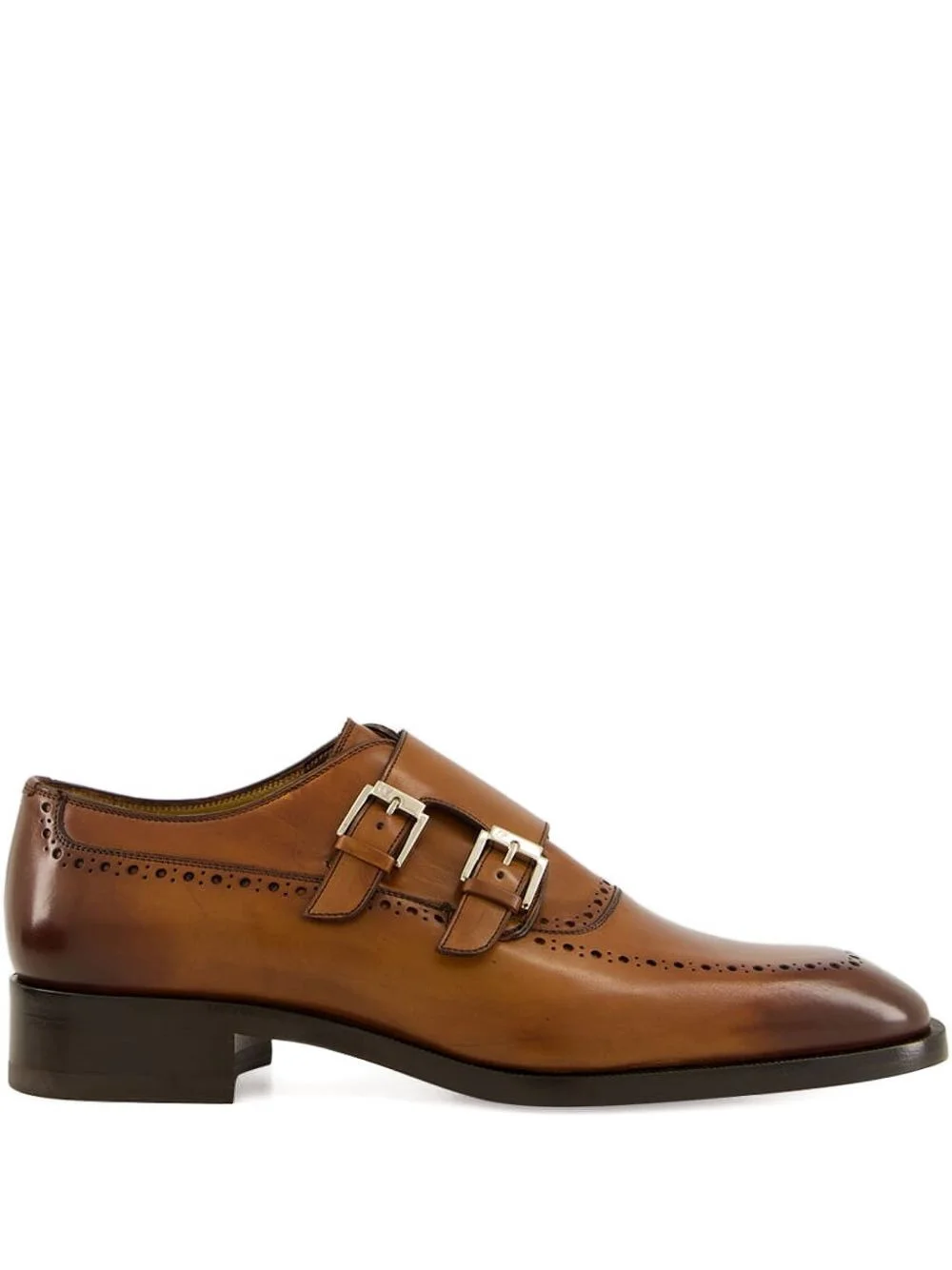 double-buckle brogue loafers - 1