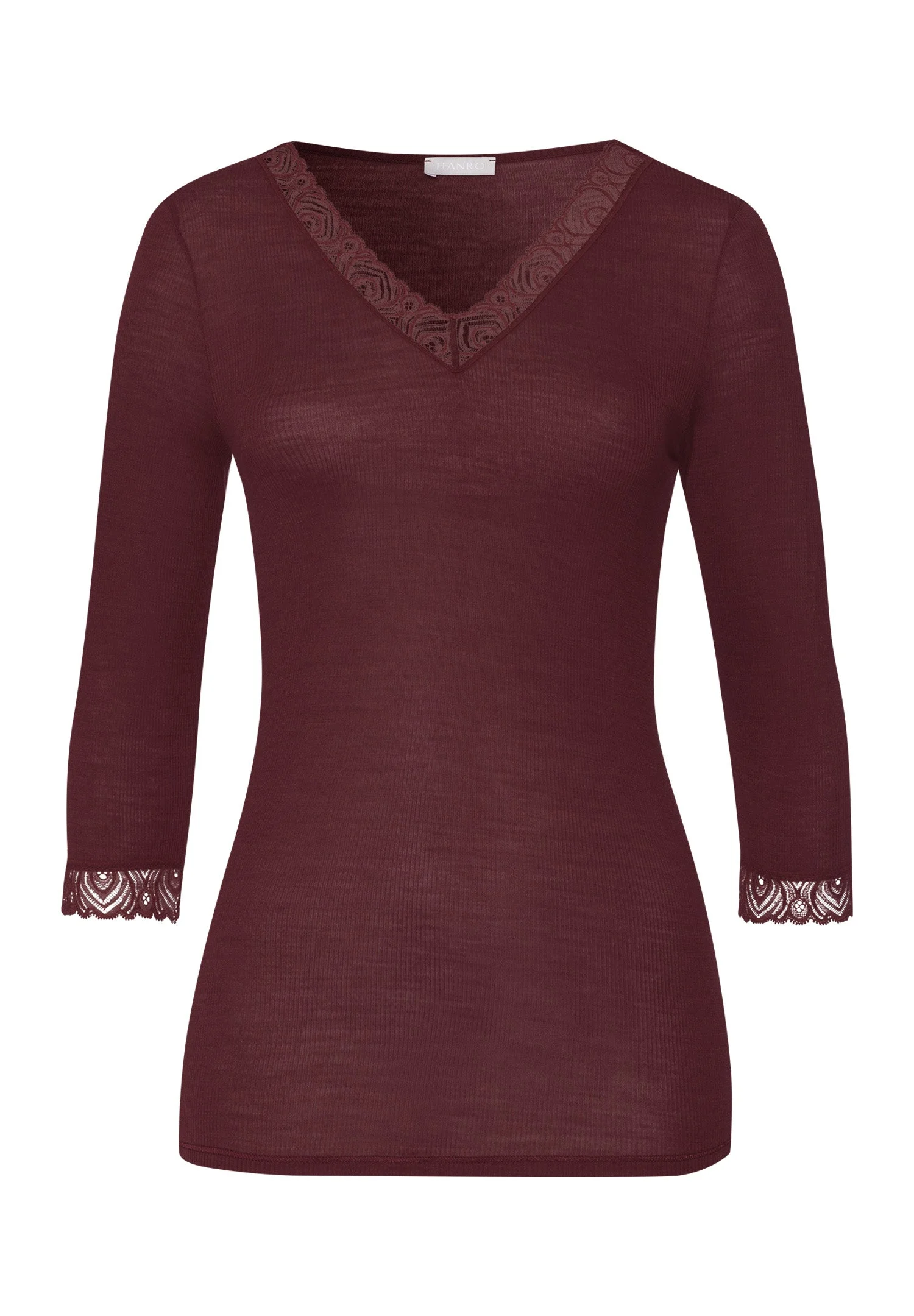 Woolen Lace Lace Trim Wool And Silk Top - 1