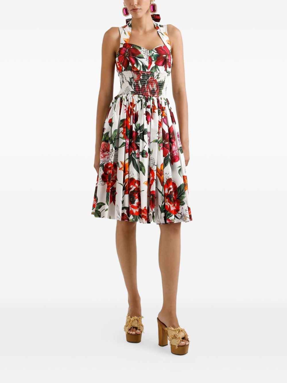 floral-print dress - 2