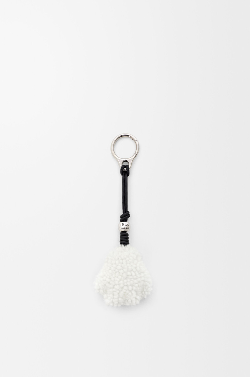 Loewe Paw charm in shearling and calfskin outlook