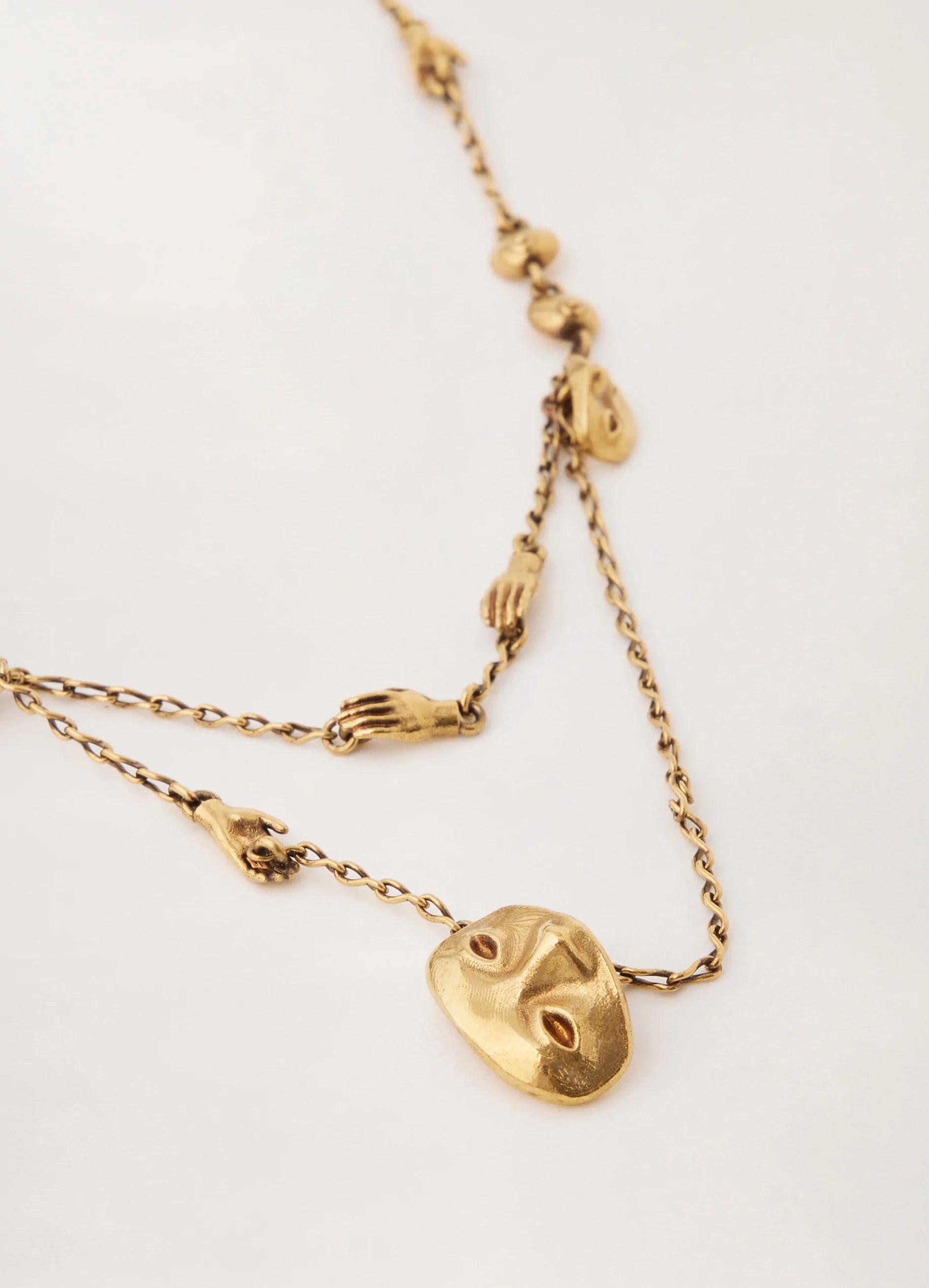 Lemaire ESTAMPE NECKLACE BRASS | lemaire | REVERSIBLE