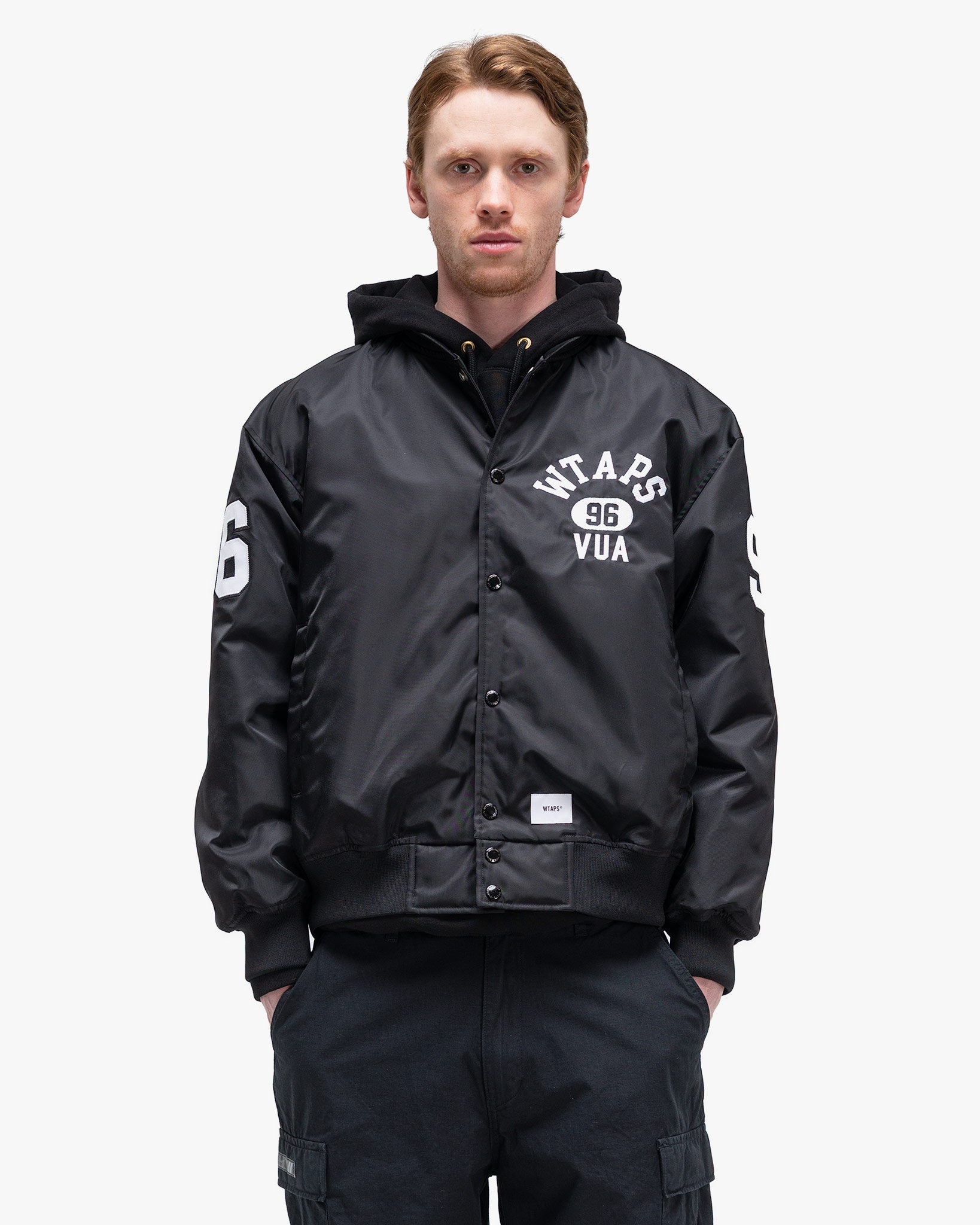Wtaps Team Jacket Nylon. Black