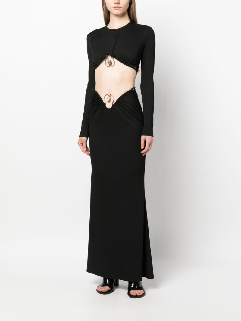 CHRISTOPHER ESBER Orbit ruched maxi skirt outlook