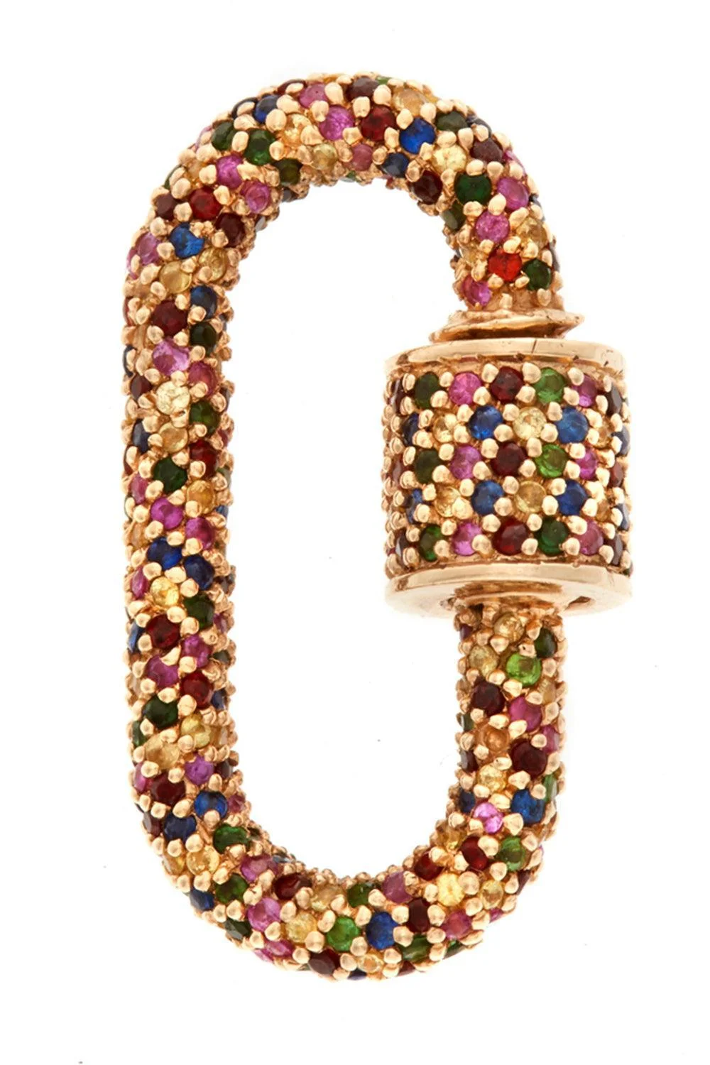 Mixed Sapphire Allstone Lock - 1