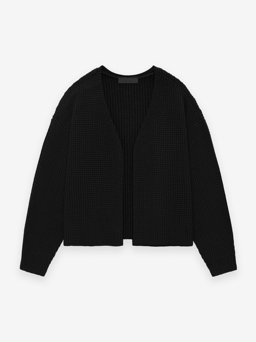 Heavy Waffle Cardigan - 1