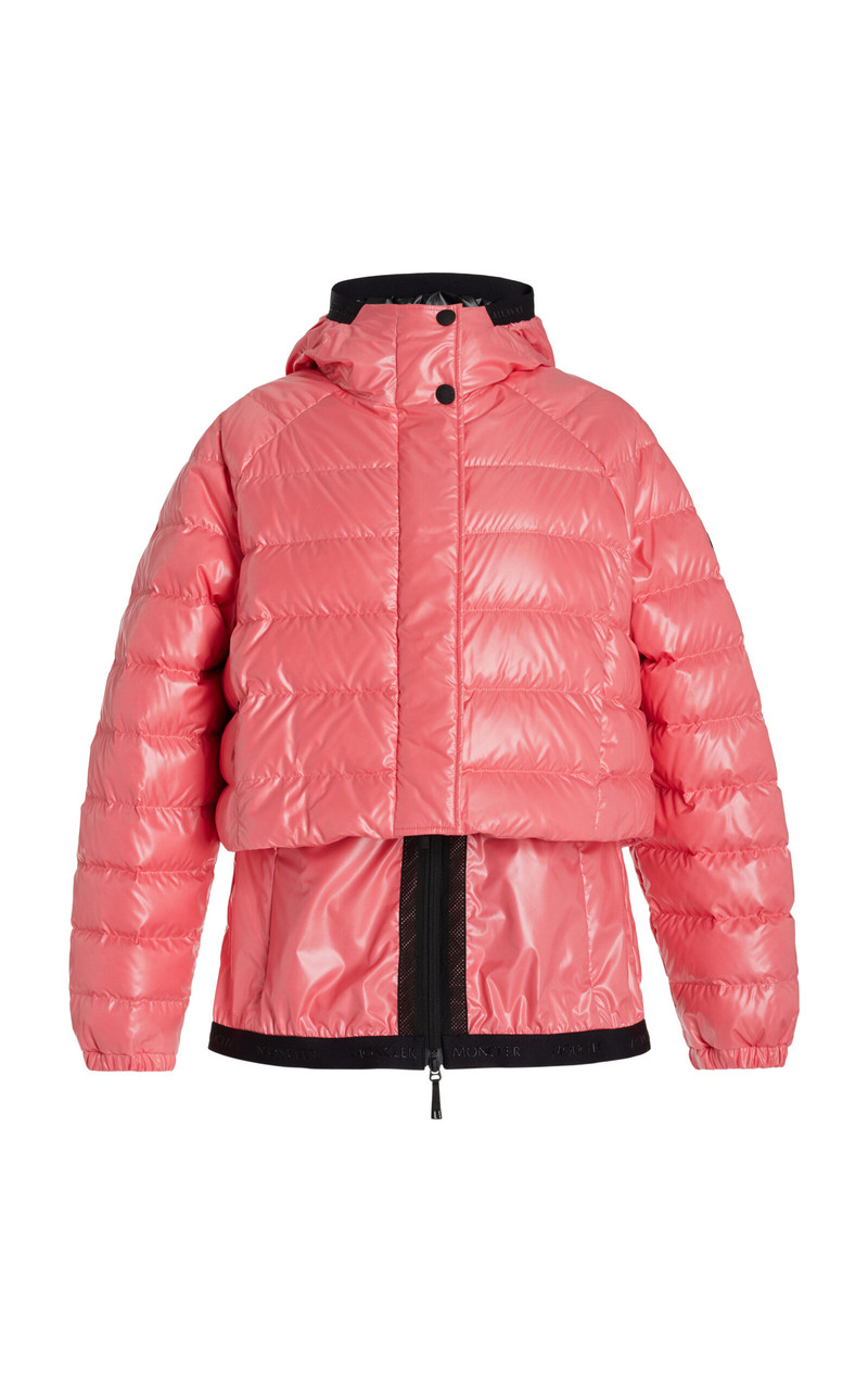 Criseide Hooded Ripstop Puffer Jacket pink 1