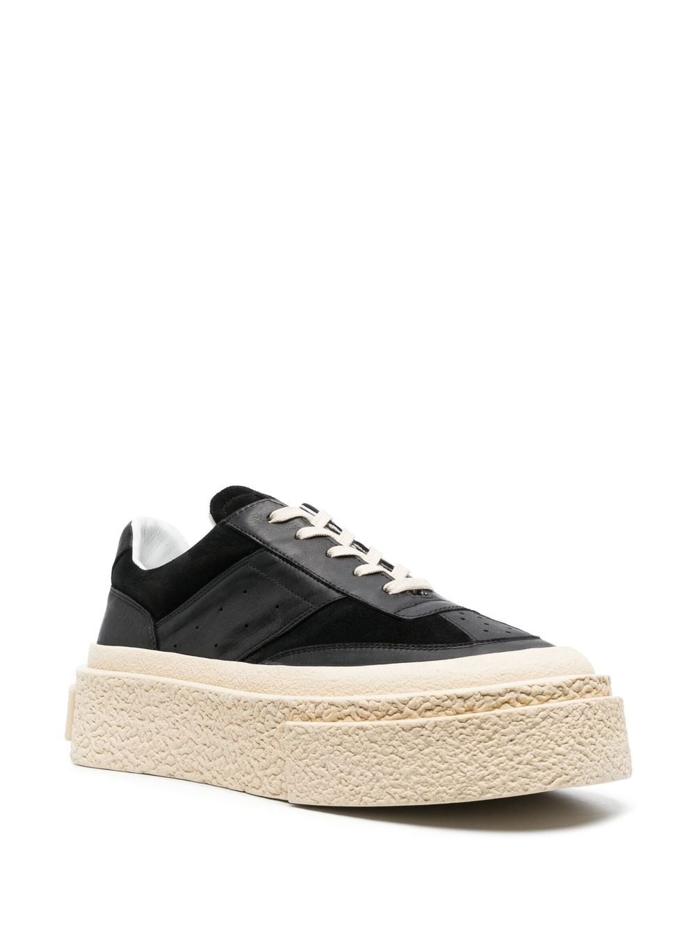 leather platform sneakers - 2