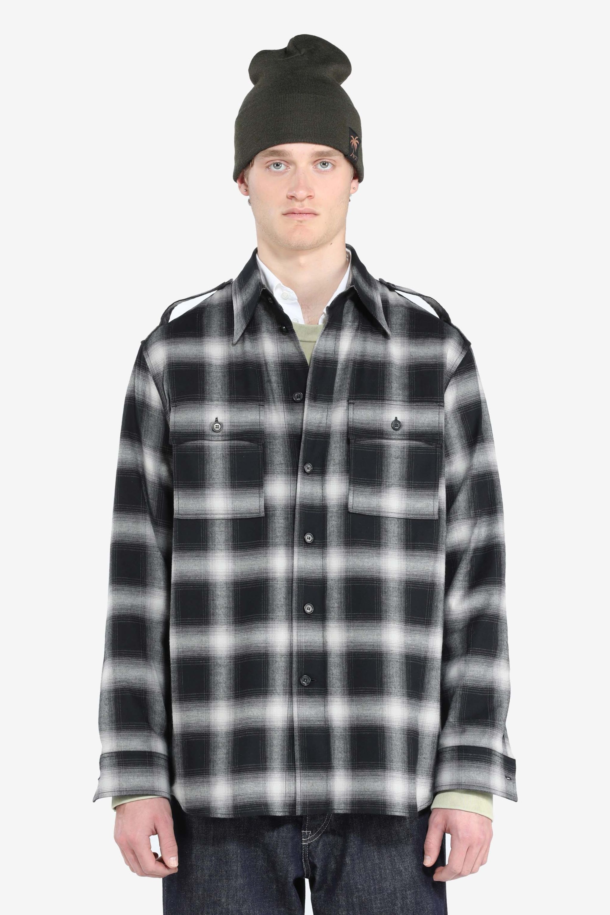 CHECKED COTTON SHIRT - 1