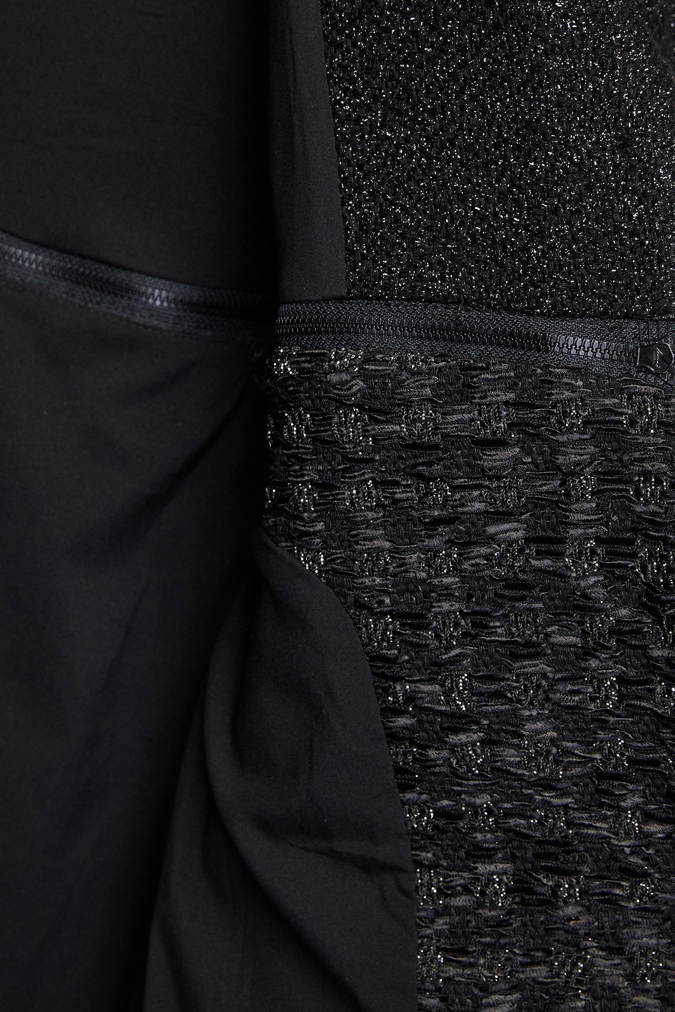 Coco Black Twill and Tweed Jacket - 6
