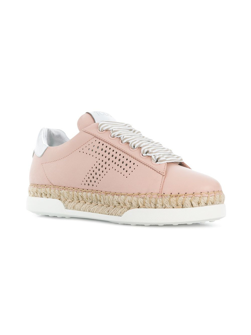 Tod's lace up espadrille sneakers outlook