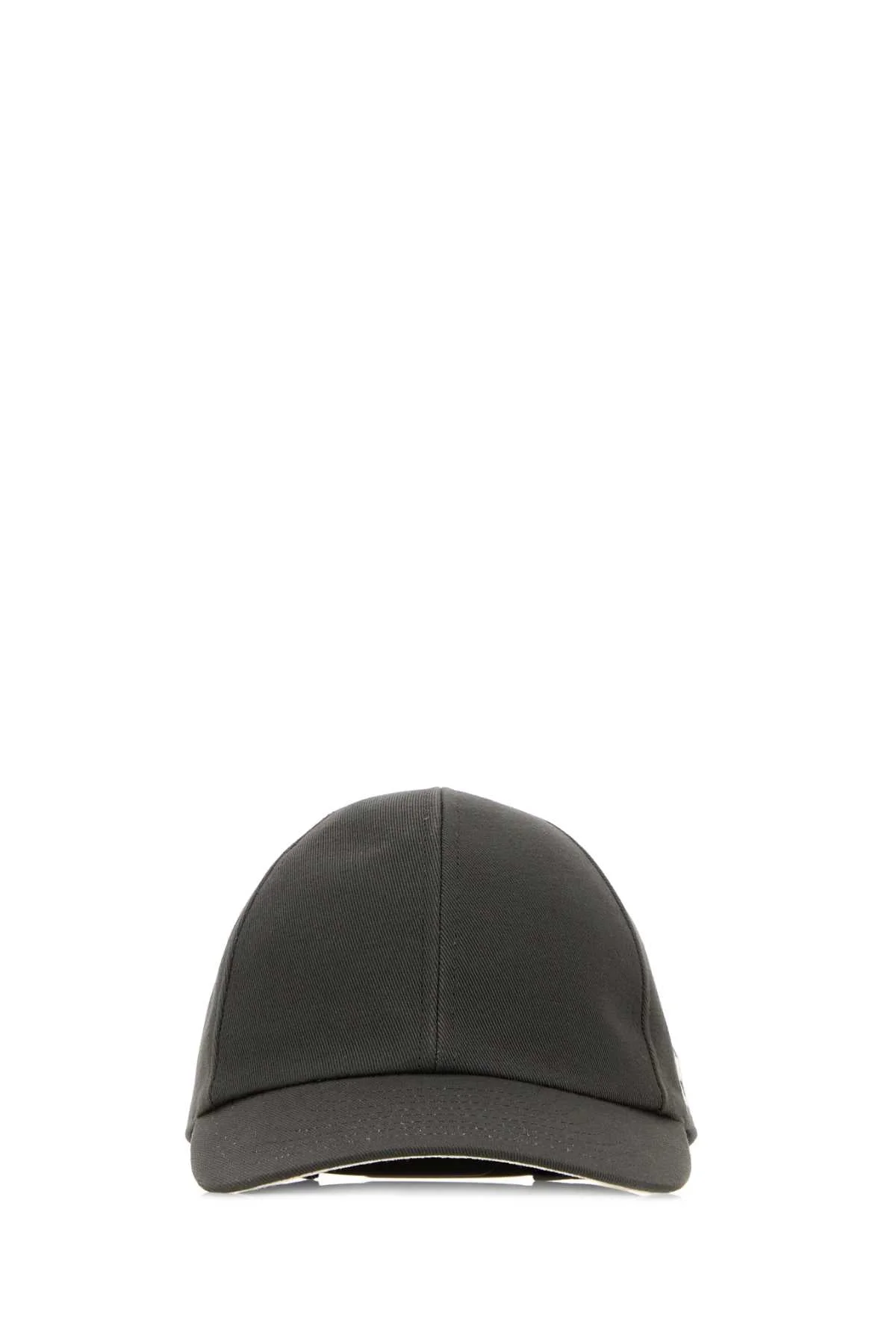 Courreges Women Charcoal Cotton Baseball Cap - 1