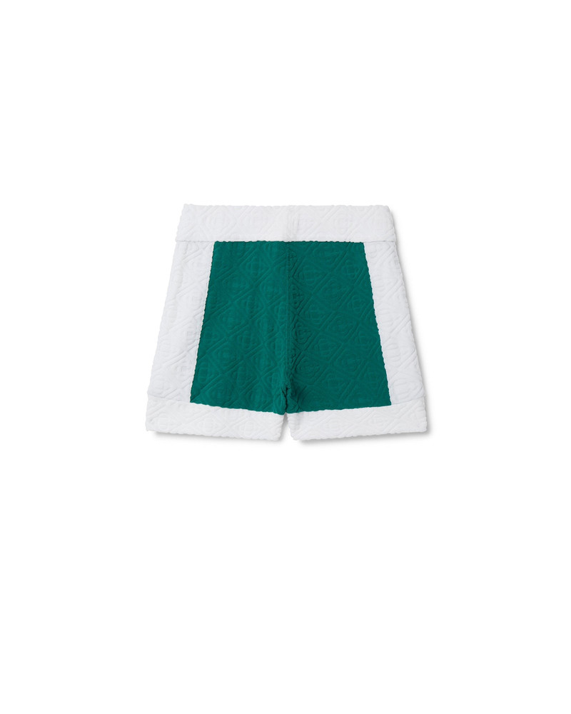 CASABLANCA Monogram Textured Cycling Shorts outlook