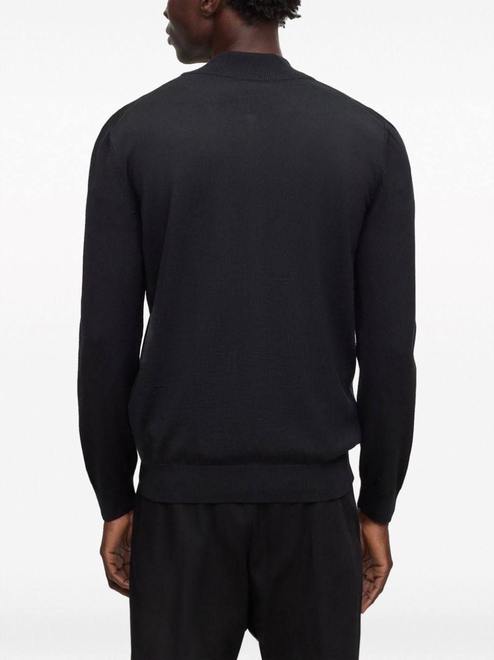 zip-up virgin-wool cardigan - 4