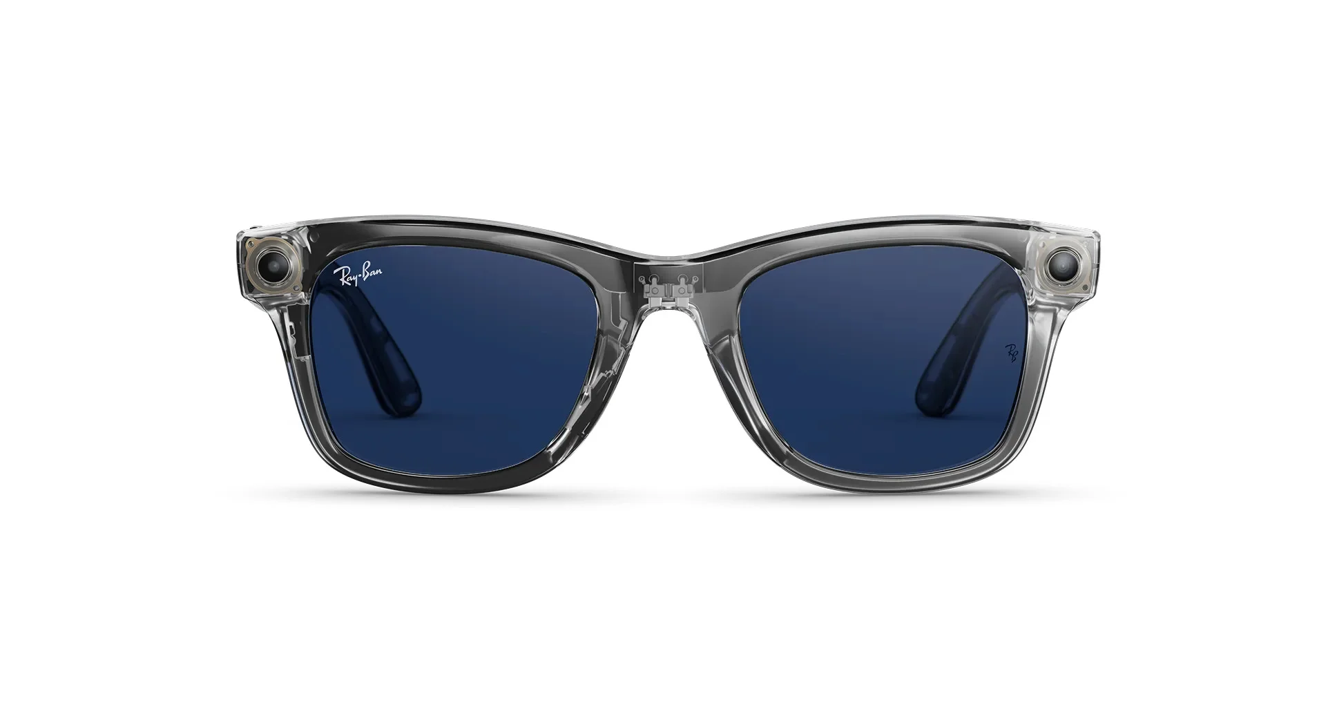 Ray-Ban Meta Wayfarer (Gen 2) Shiny Transparent Grey Transitions® Sapphire Lenses - 1