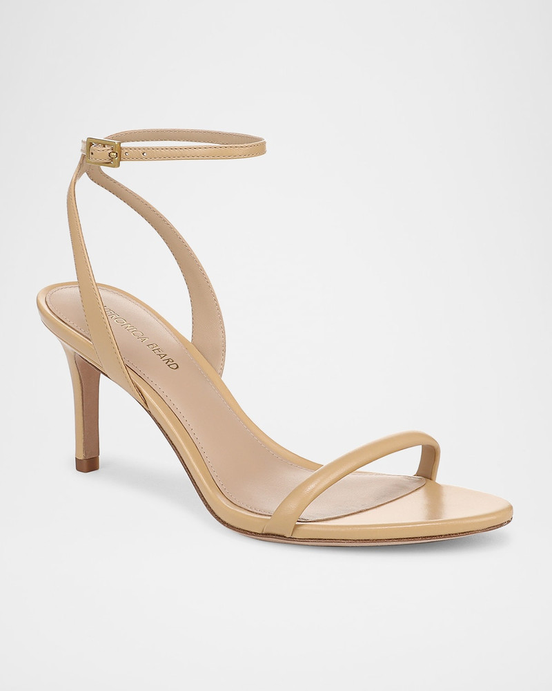 VERONICA BEARD Sylvie Leather Ankle-Strap Sandals outlook