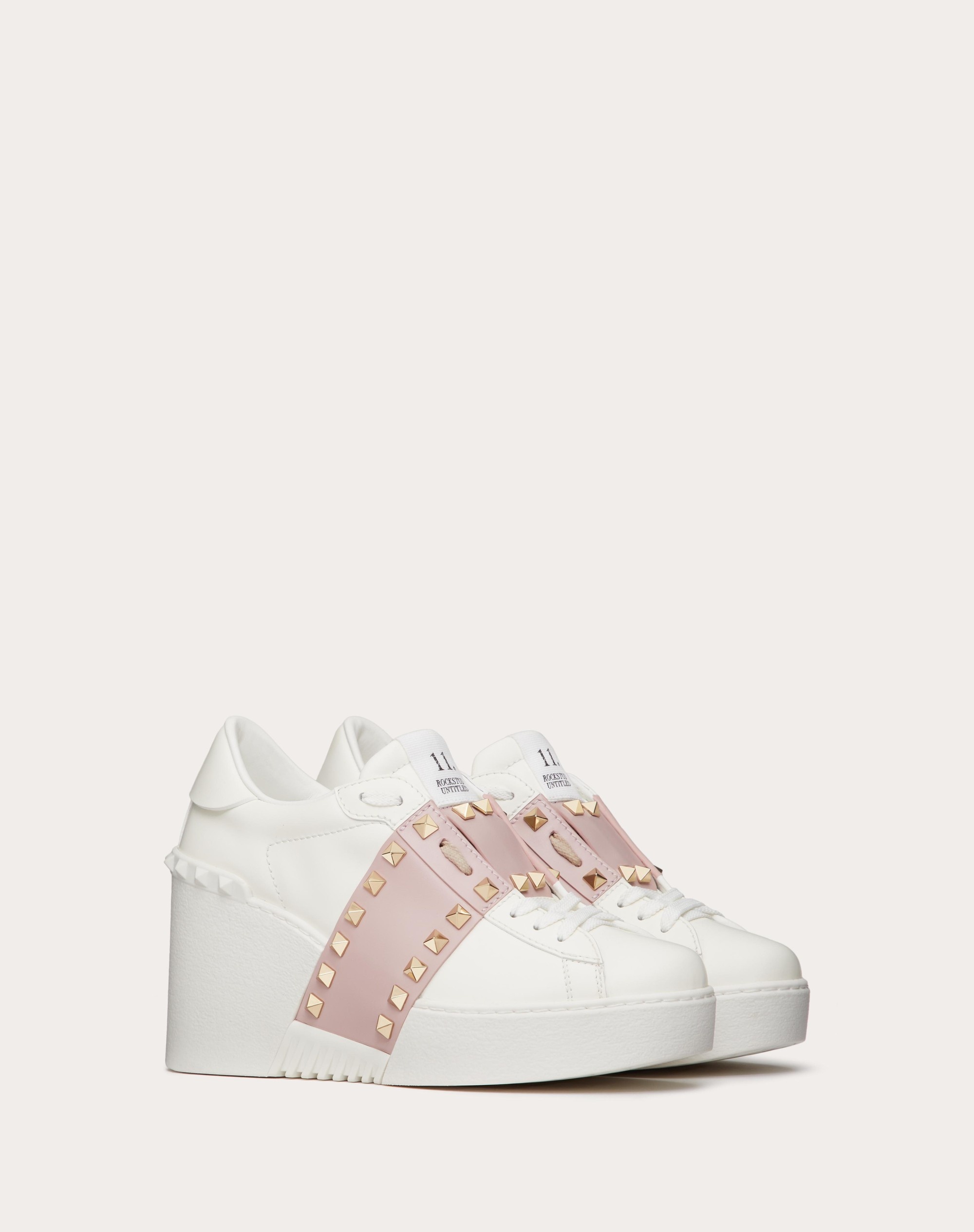 OPEN DISCO WEDGE SNEAKER IN CALFSKIN 85 MM - 2