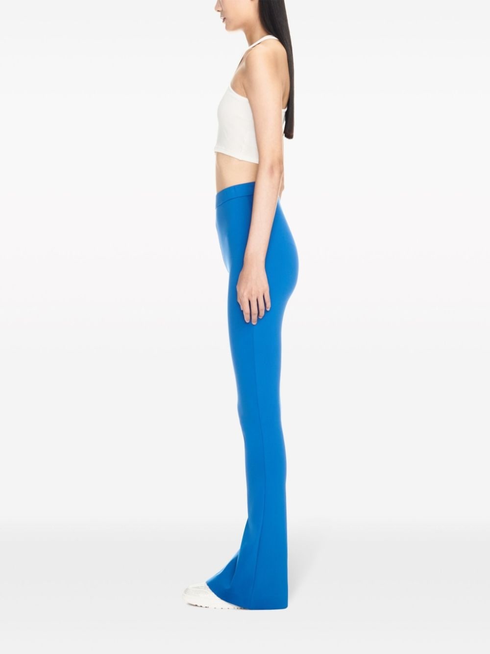 logo-waistband flared leggings - 3