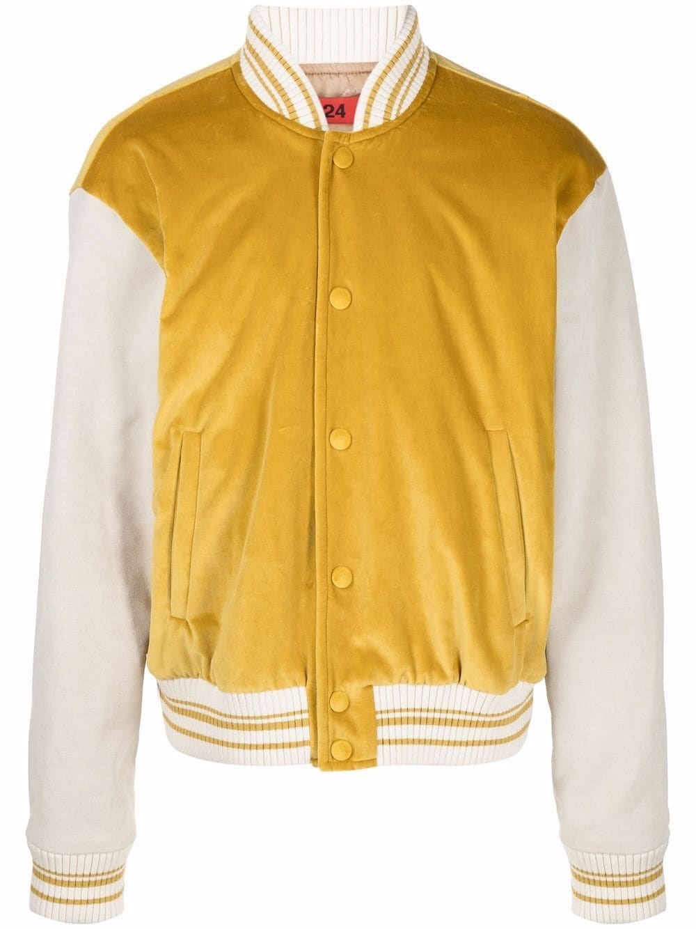 two-tone bomber jacket - 1