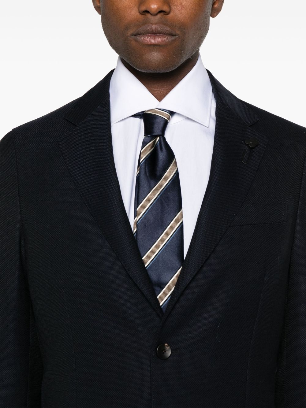 single-breasted wool blazer - 5