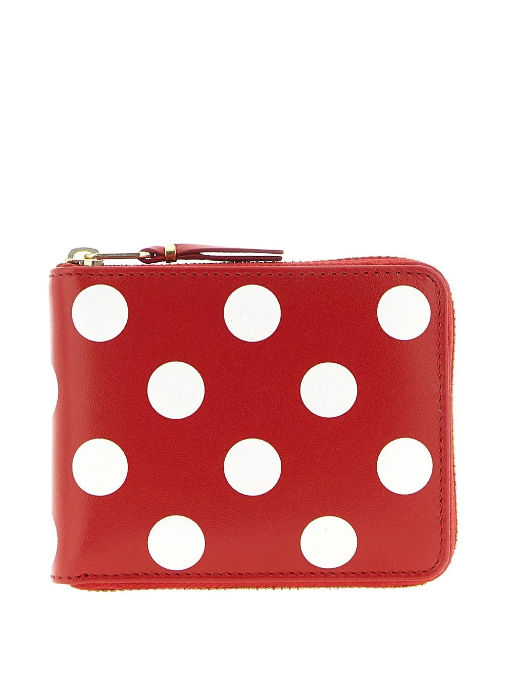 polka-dot zip-fastening wallet - 1