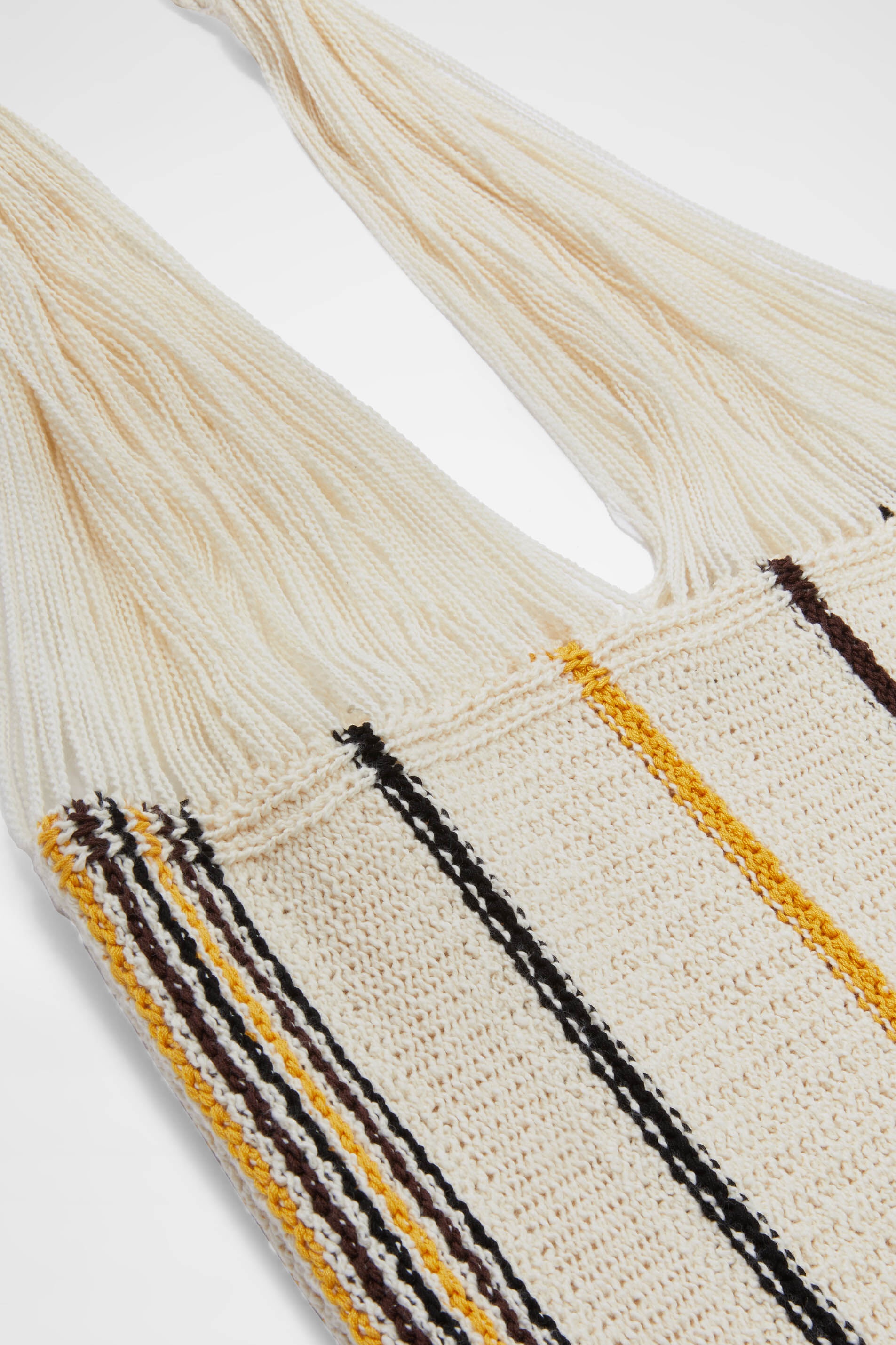 Striped Knit Bag - 4