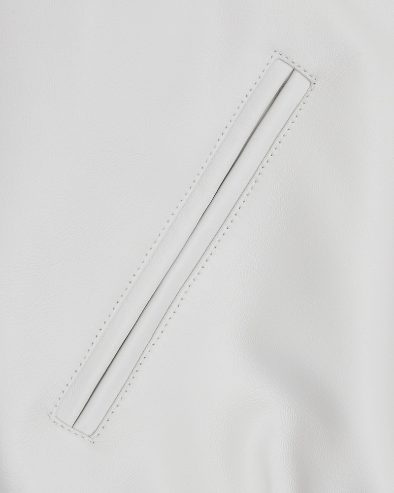 LEATHER LOGO VARSITY JACKET 7