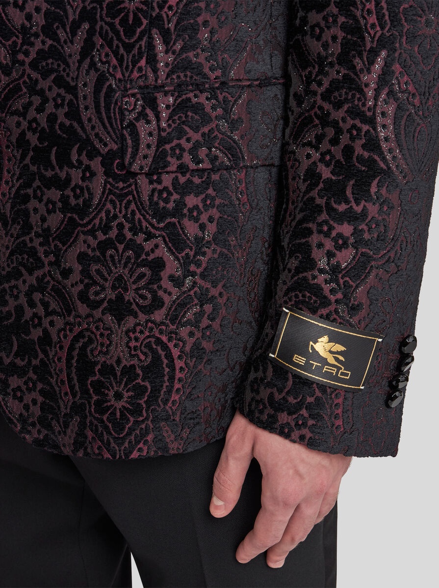 VELVET JACQUARD BLAZER - 2