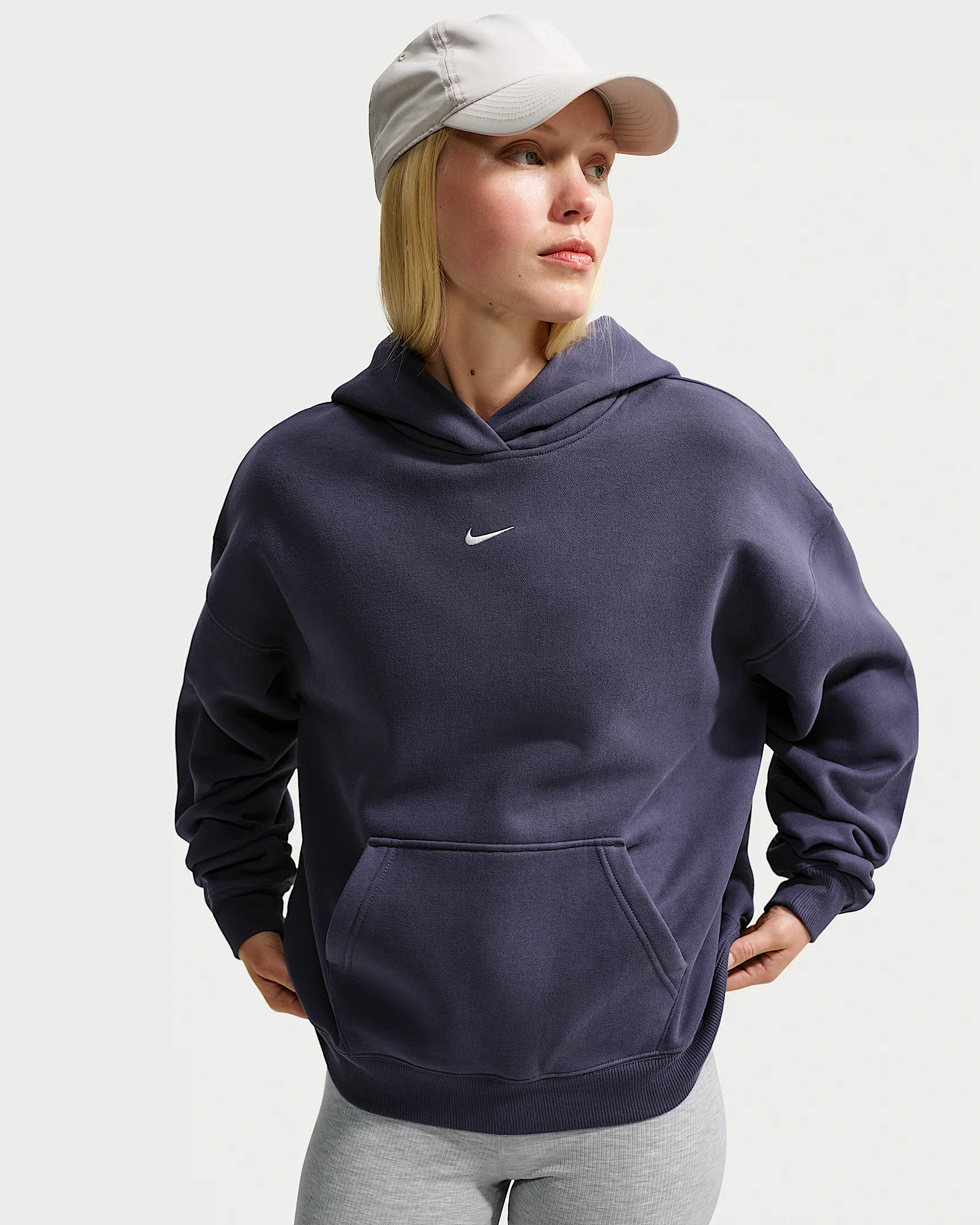 Nike Studio Fleece Medium Weight Women's Oversized Pullover Hoodie - 1