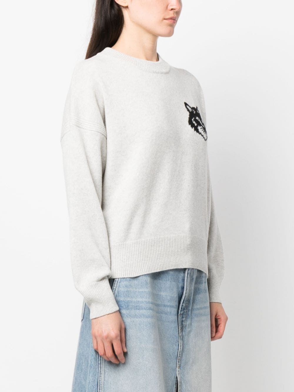 logo-intarisa wool jumper - 3